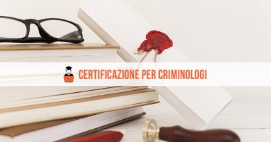 Certificazione criminologo